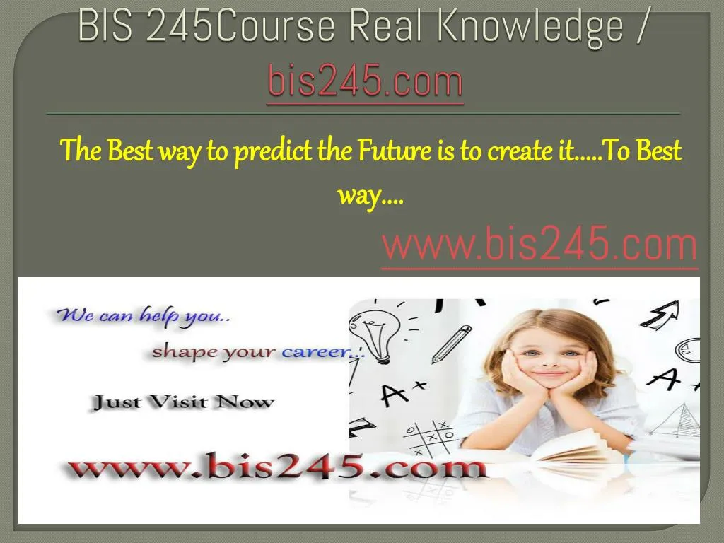 bis 245course real knowledge bis245 com