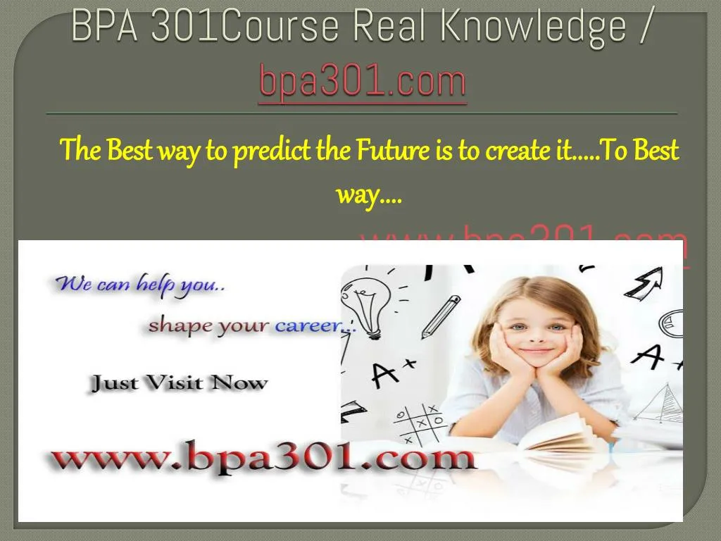 bpa 301course real knowledge bpa301 com