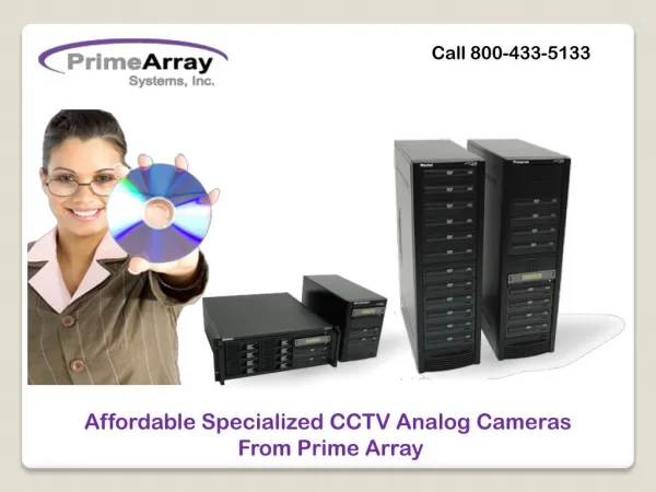 Affordable Specialized CCTV Analog Cameras From Prime Array