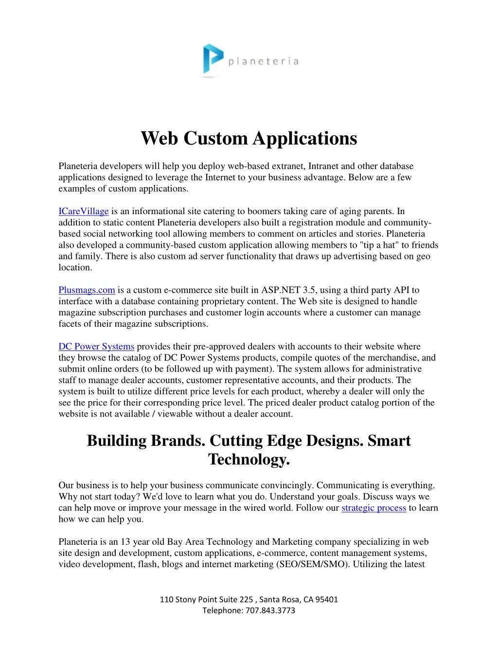 web custom applications