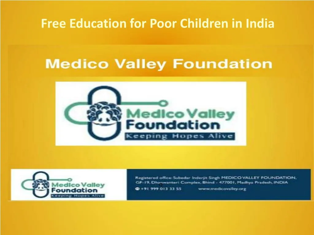 free education for poor children in india