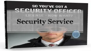 Security Service - slide 1