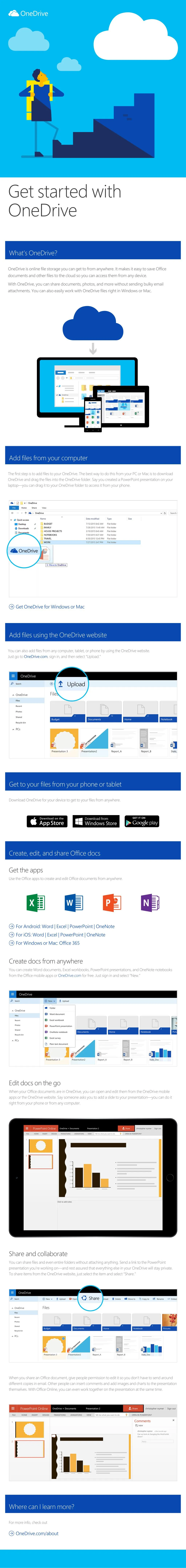 get started with onedrive