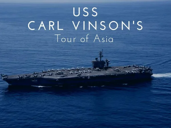 USS Carl Vinson's tour of Asia
