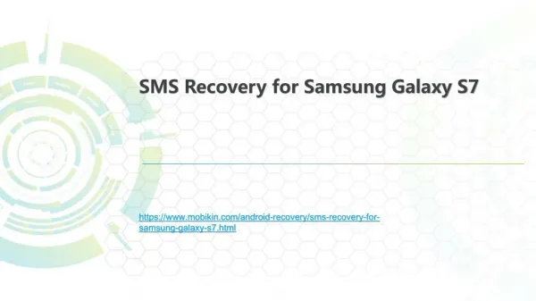 SMS Recovery for Samsung Galaxy S7