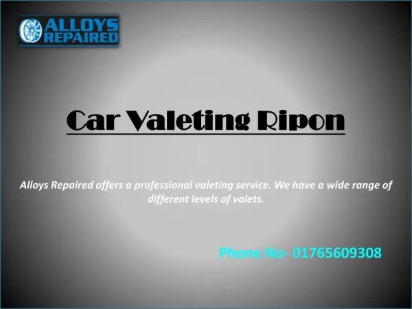 Car Valeting Ripon