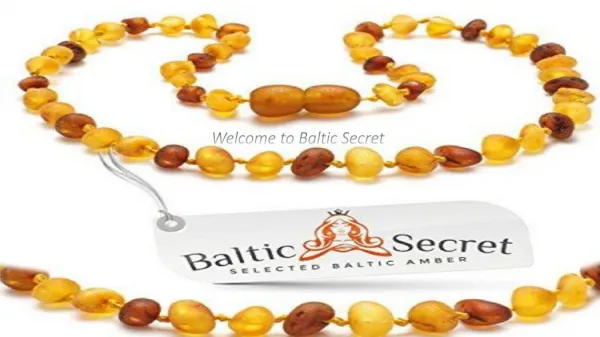 Baltic Amber For Teething