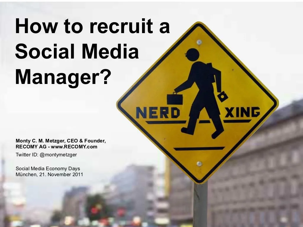 how to recruit a social media manager