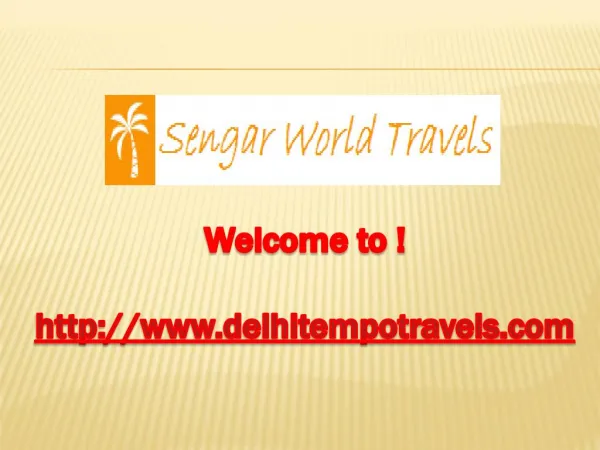 Luxury Tempo Traveller Hire in Delhi