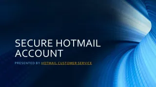 Secure Hotmail Account - slide 1