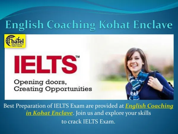 English Coaching Kohat Enclave Delhi