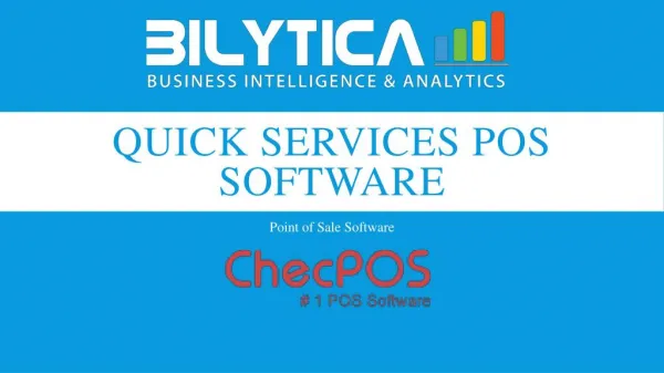 Features of Quick Services POS Software