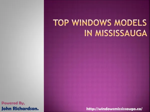 Top Windows Models in Mississauga