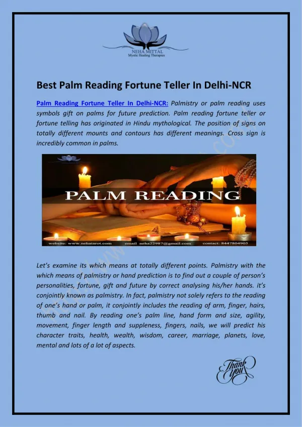 Best Palm Reading Fortune Teller In Delhi-NCR