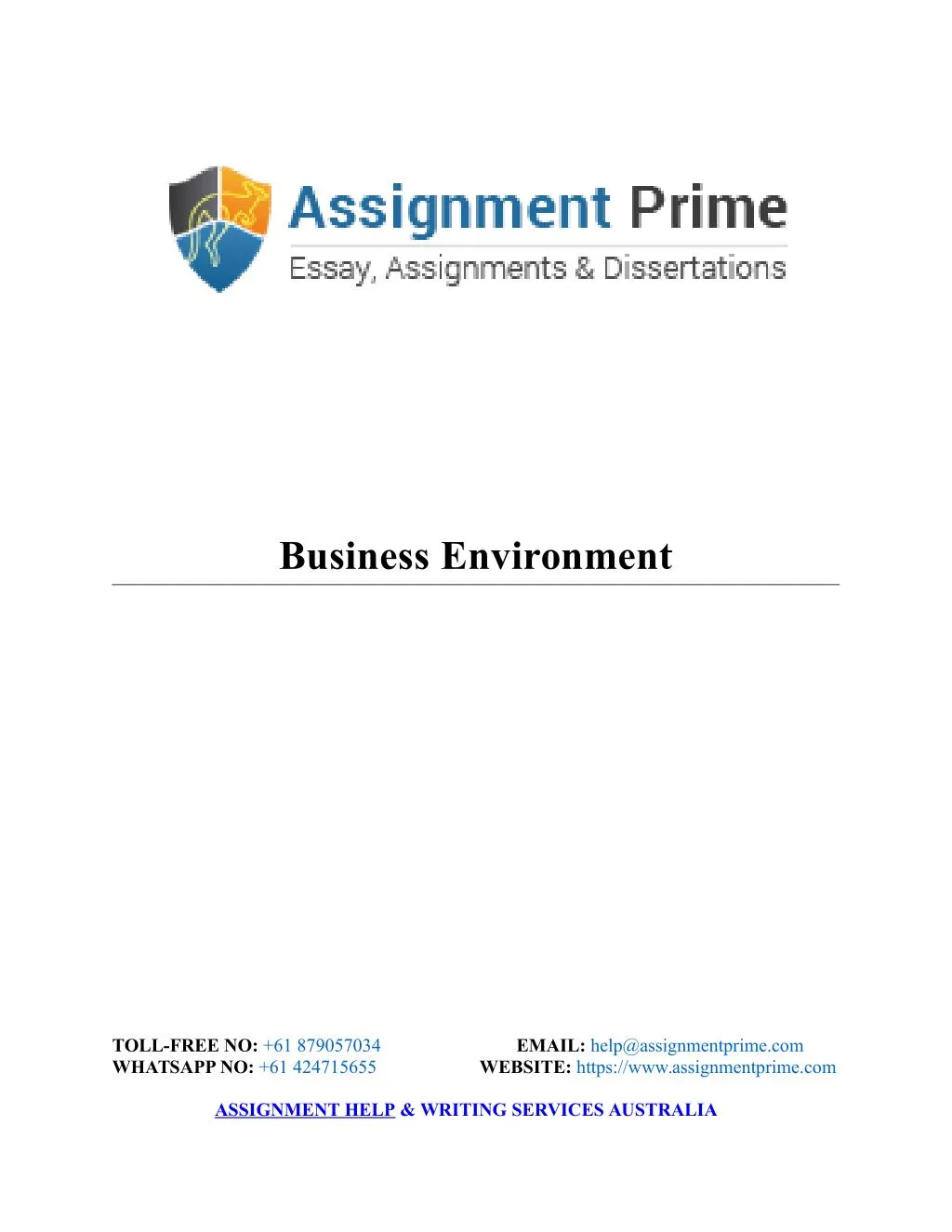 business environment
