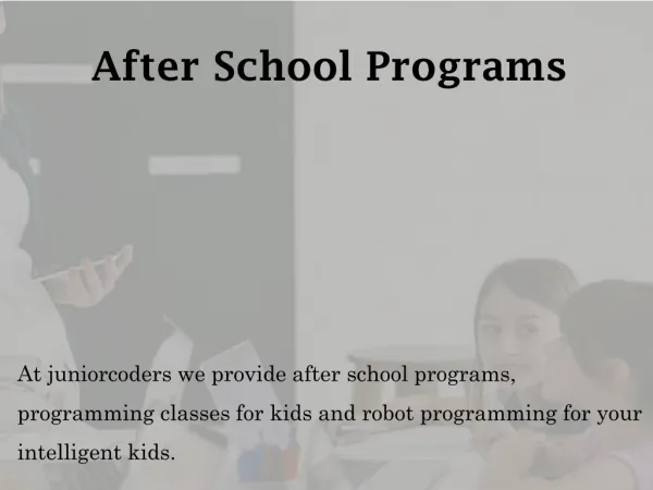 After School Programs - juniorcoders.ca