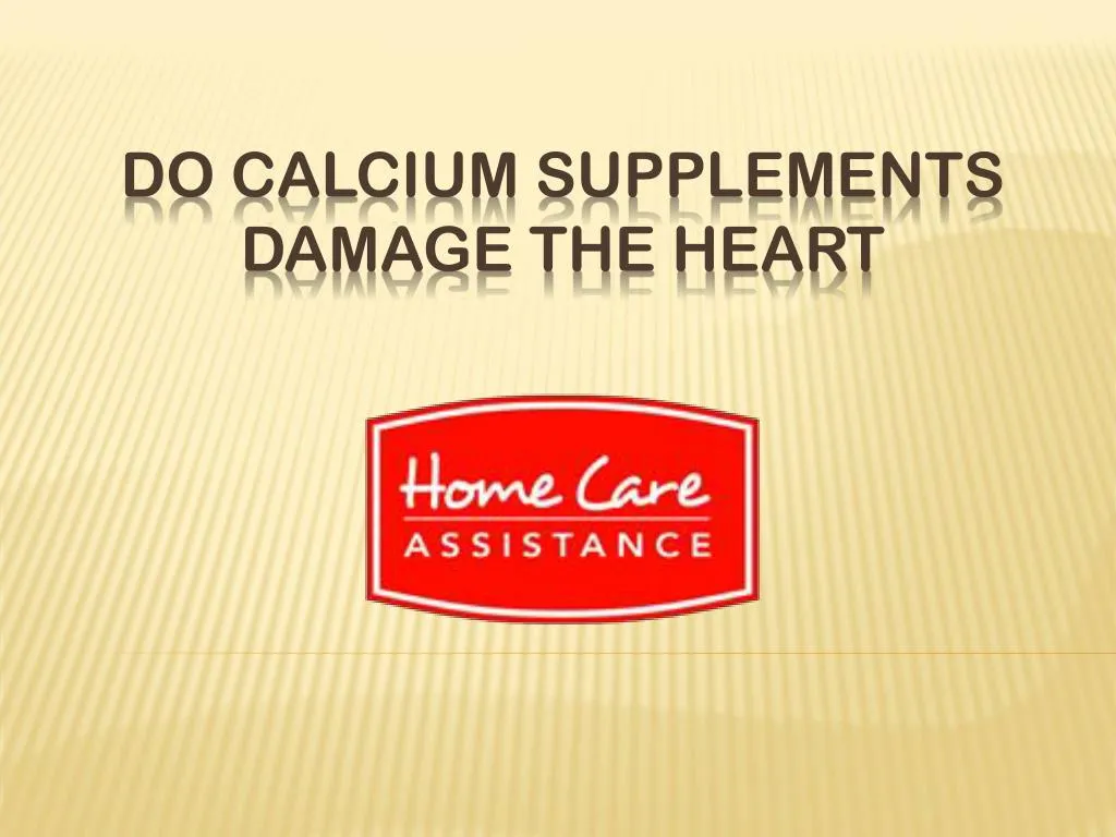 do calcium supplements damage the heart