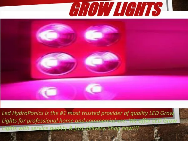 Grow Lights - ledhydroponics.co.uk