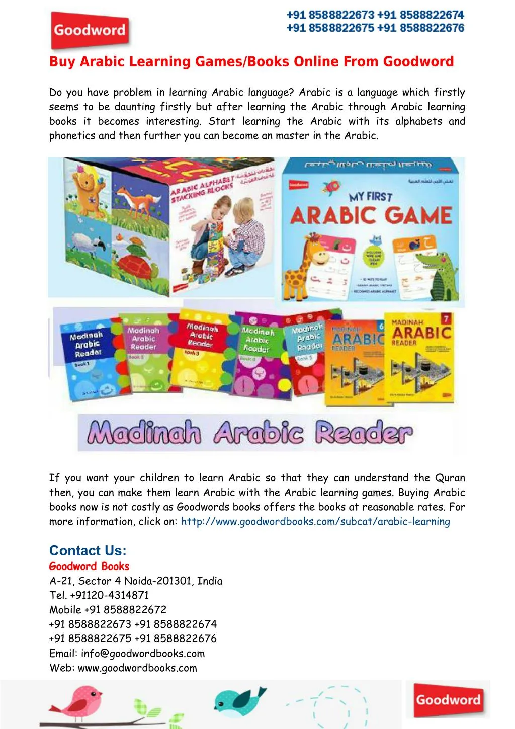 buy arabic learning games books online from