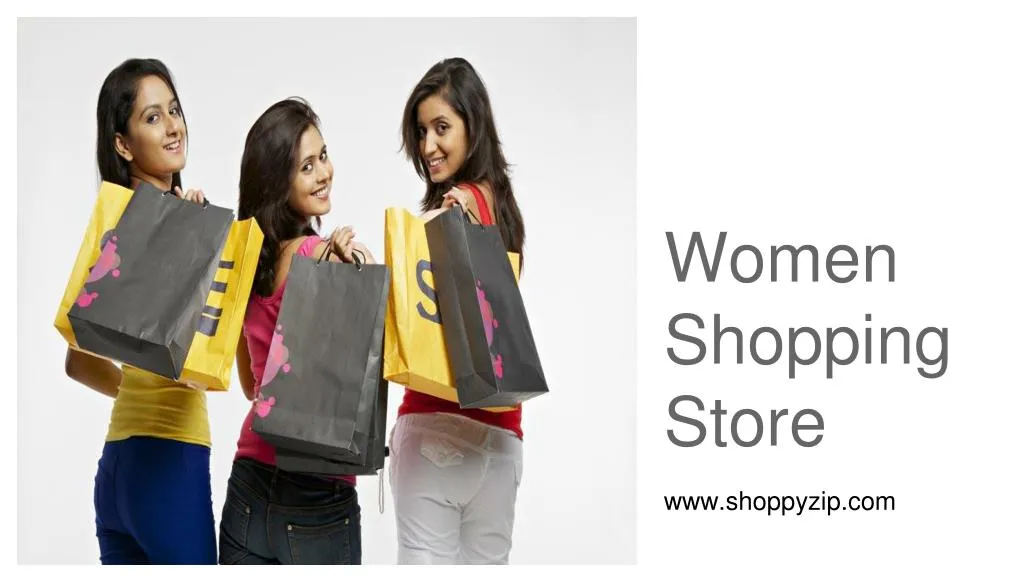 women shopping store
