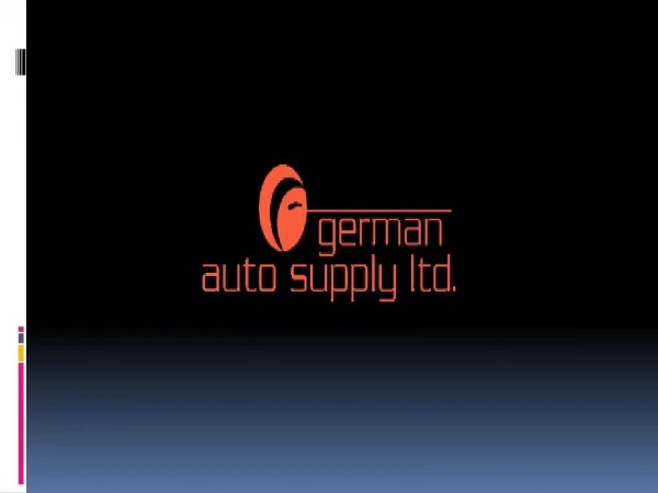 Auto parts for German Cars by - German Auto Supply