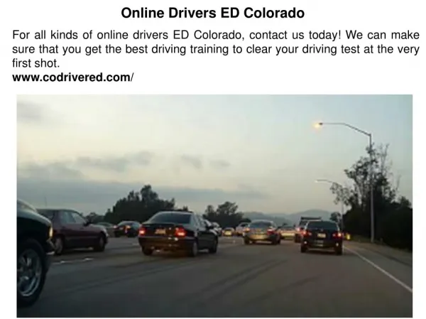 Online Drivers ED Colorado