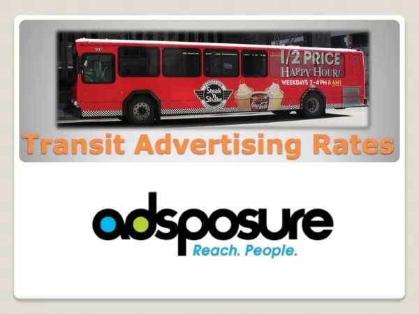 Transit Advertising Rates - Adsposure