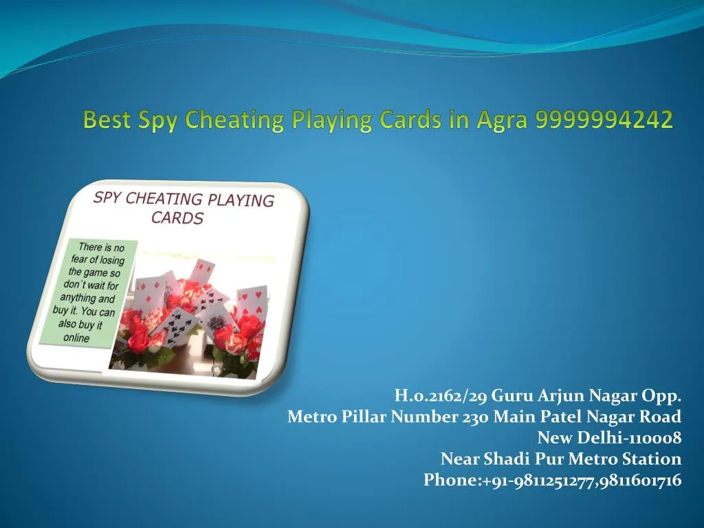 best spy cheating playing cards in agra 9999994242