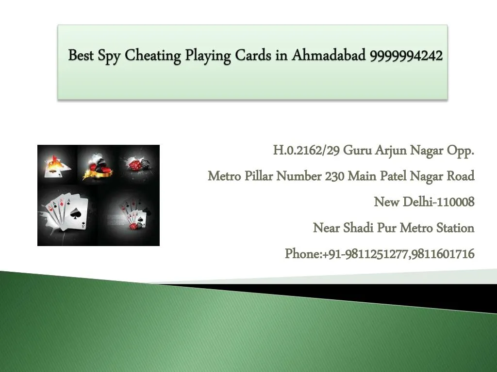 best spy cheating playing cards in ahmadabad 9999994242