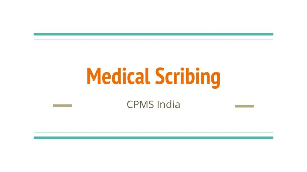 medical scribing