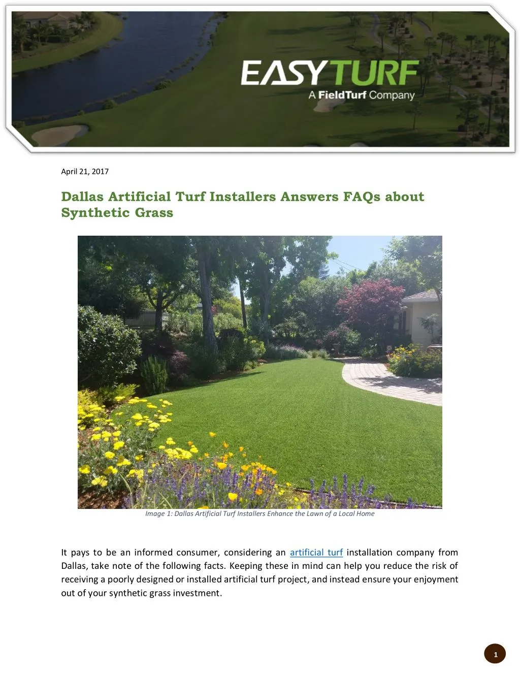 april 21 2017 dallas artificial turf installers