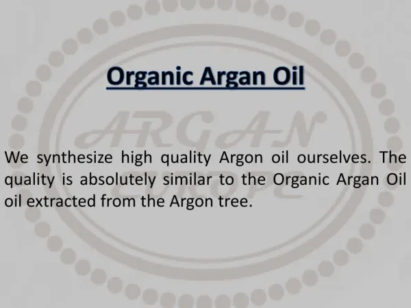 Organic Argan Oil - arganeurope.com