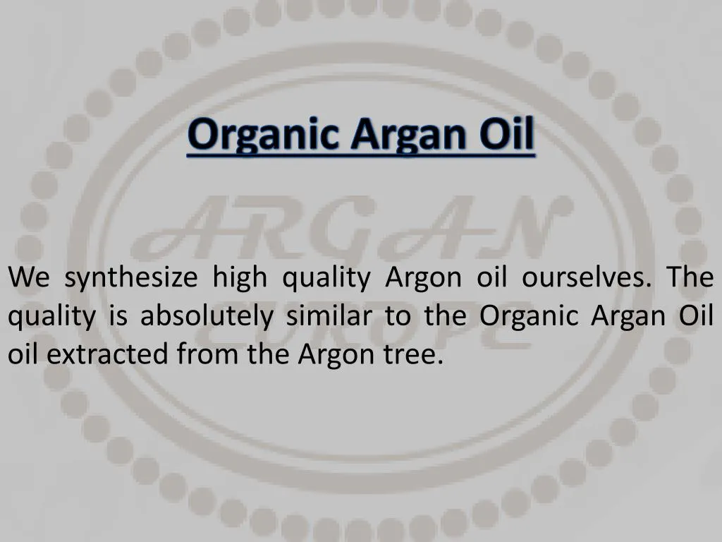 organic argan oil