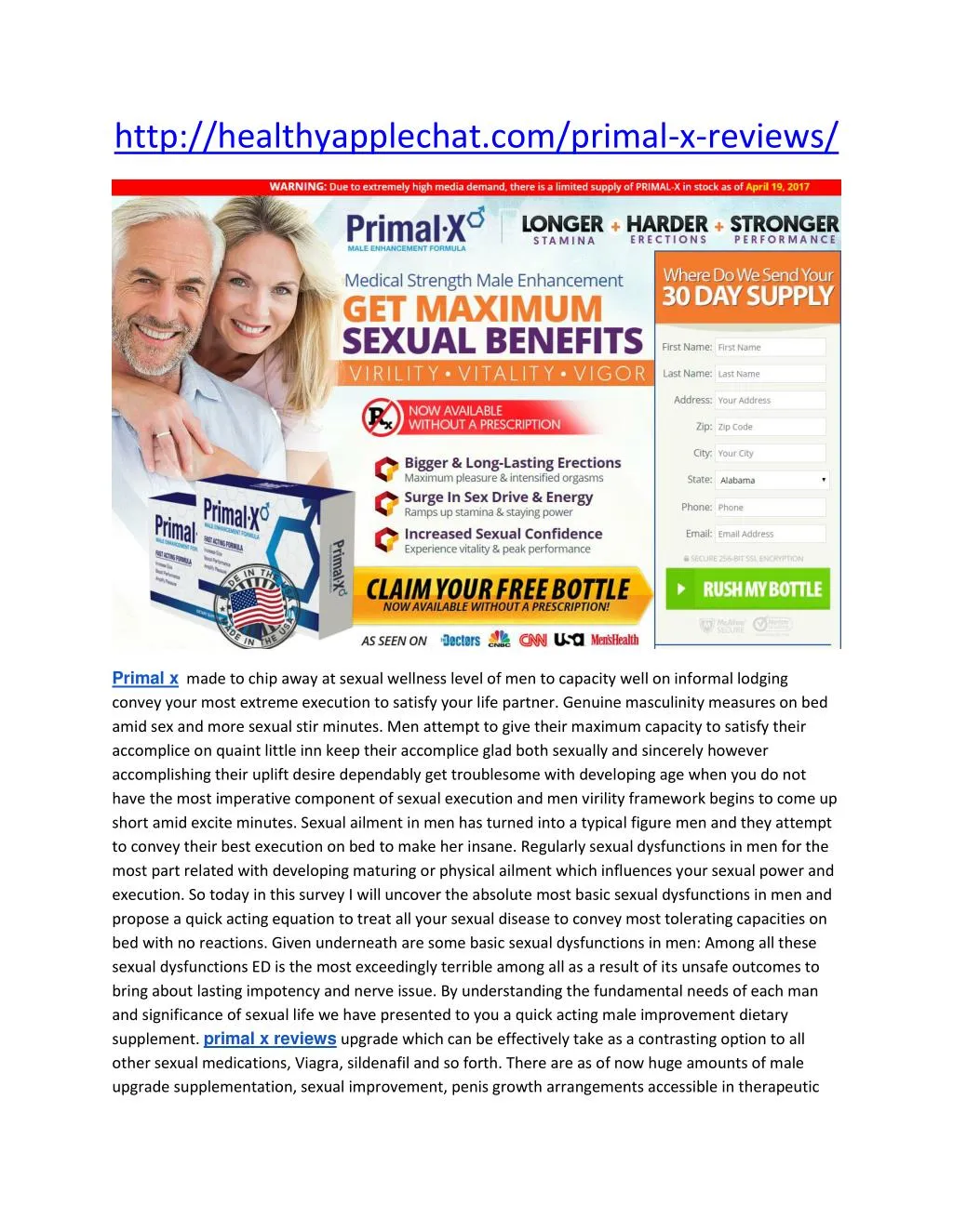 http healthyapplechat com primal x reviews