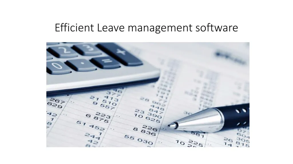 efficient leave management software