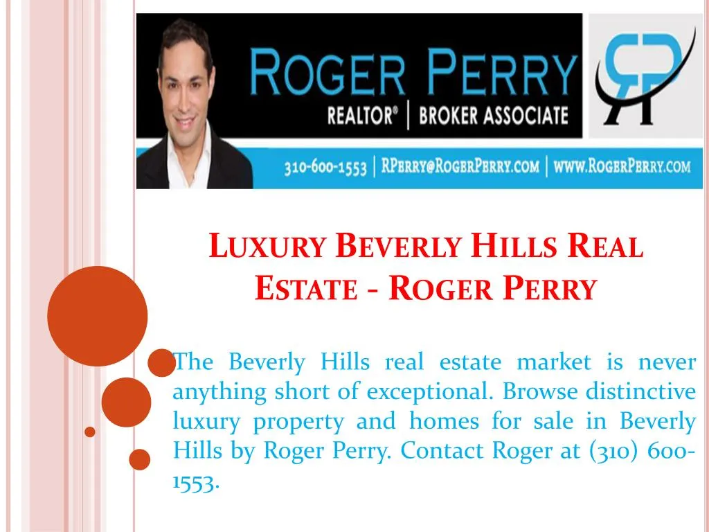 luxury beverly hills real estate roger perry