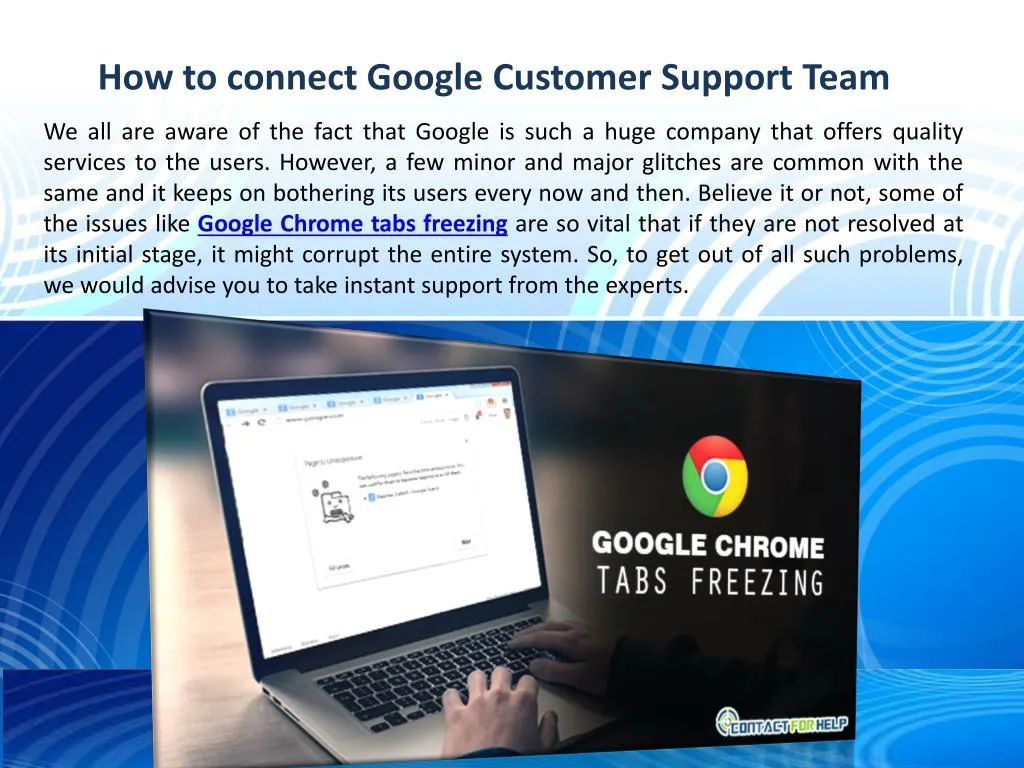 how to connect google customer support team