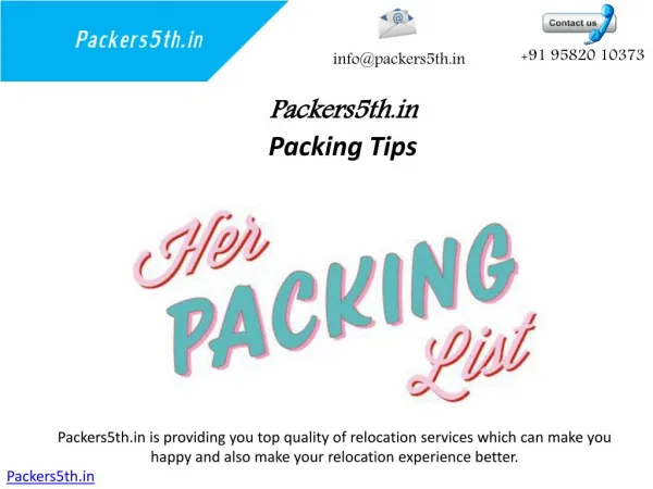 Packers5th.in Packers And Movers in Noida's Experienced Local Services