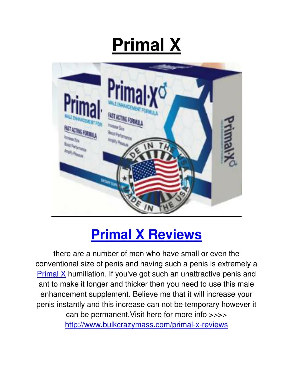 primal x