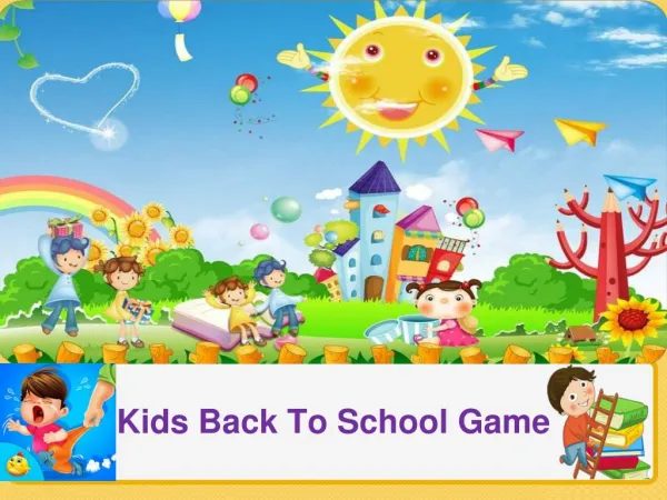 Kid's Back to School Game