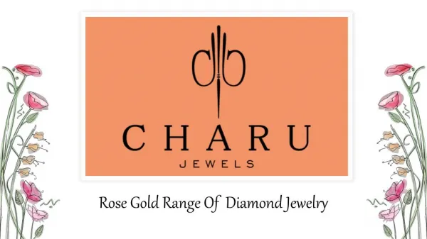Rose Gold Range of Diamond Jewelry - Charu jewels