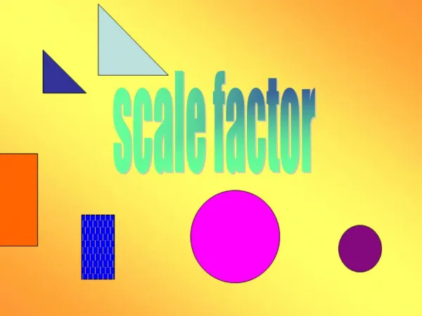 Scale factor
