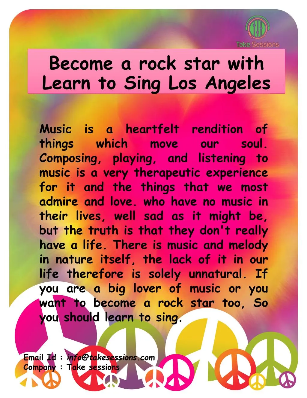 become a rock star with learn to sing los angeles