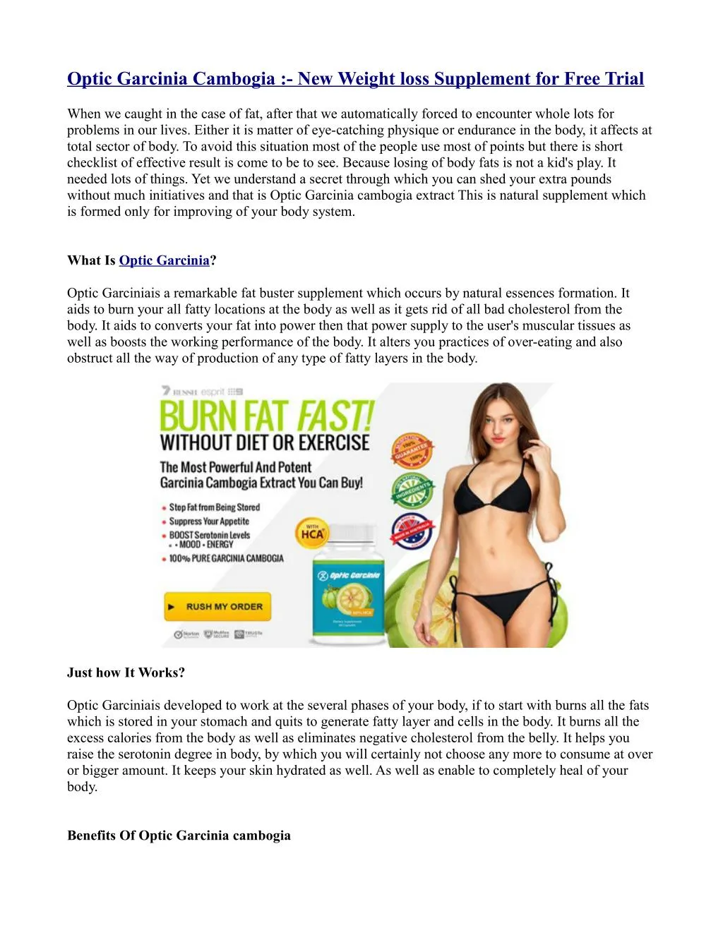 optic garcinia cambogia new weight loss