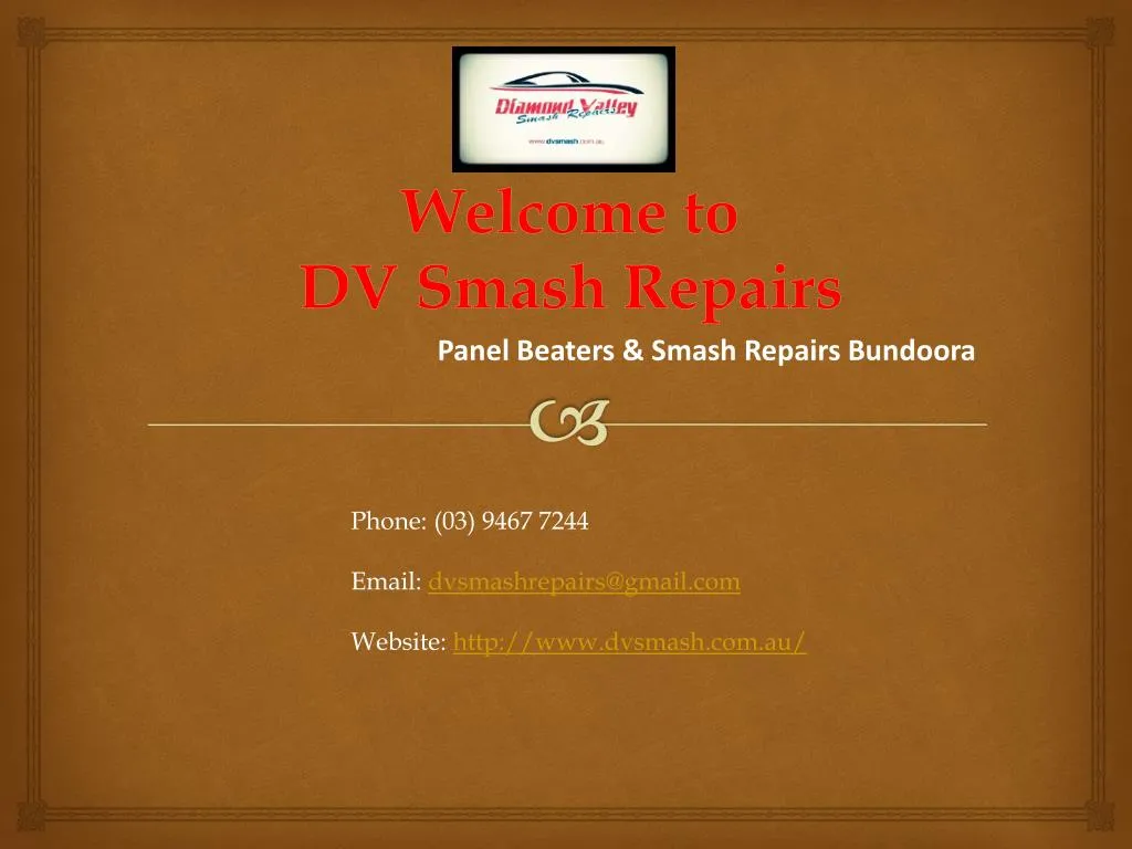 welcome to dv smash repairs