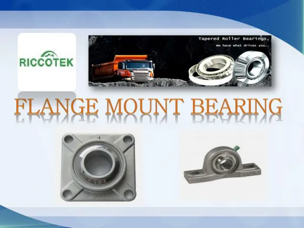 Know All About Flange Mount Bearing