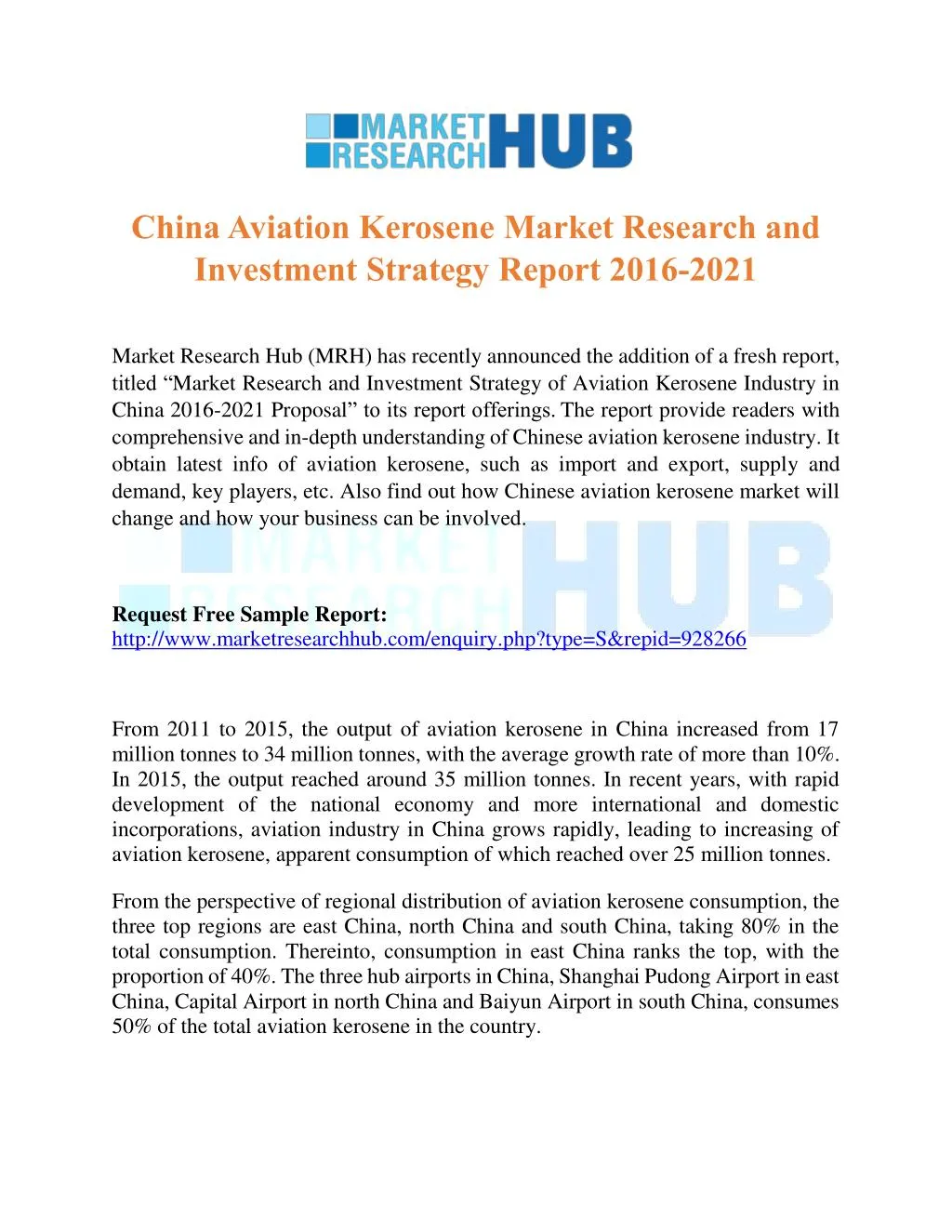 china aviation kerosene market research