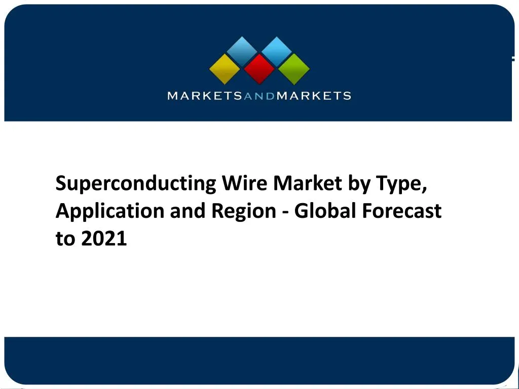 superconducting wire market by type application