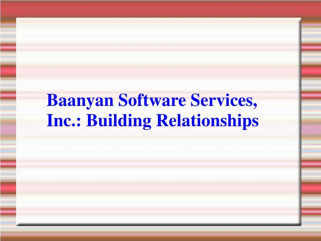baanyan software services inc building
