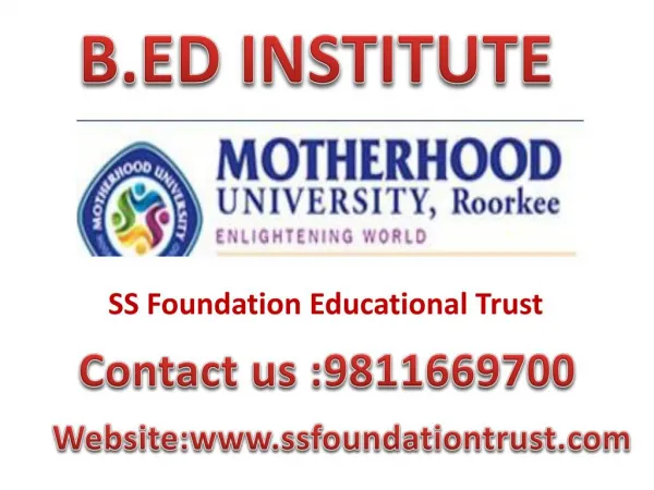 B.ED Education